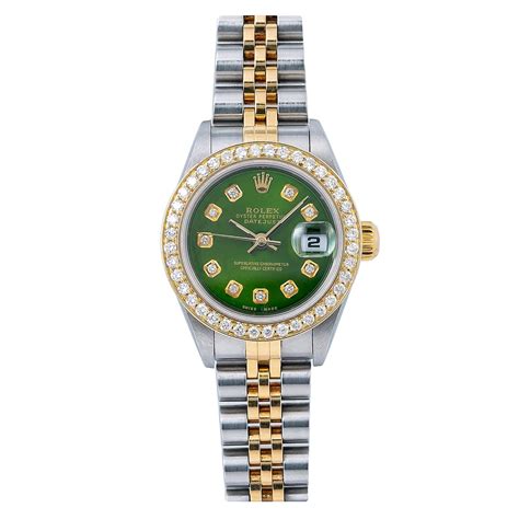 lime green ladies rolex|Rolex green dial.